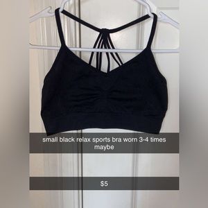 Black Relax/Sports Bra